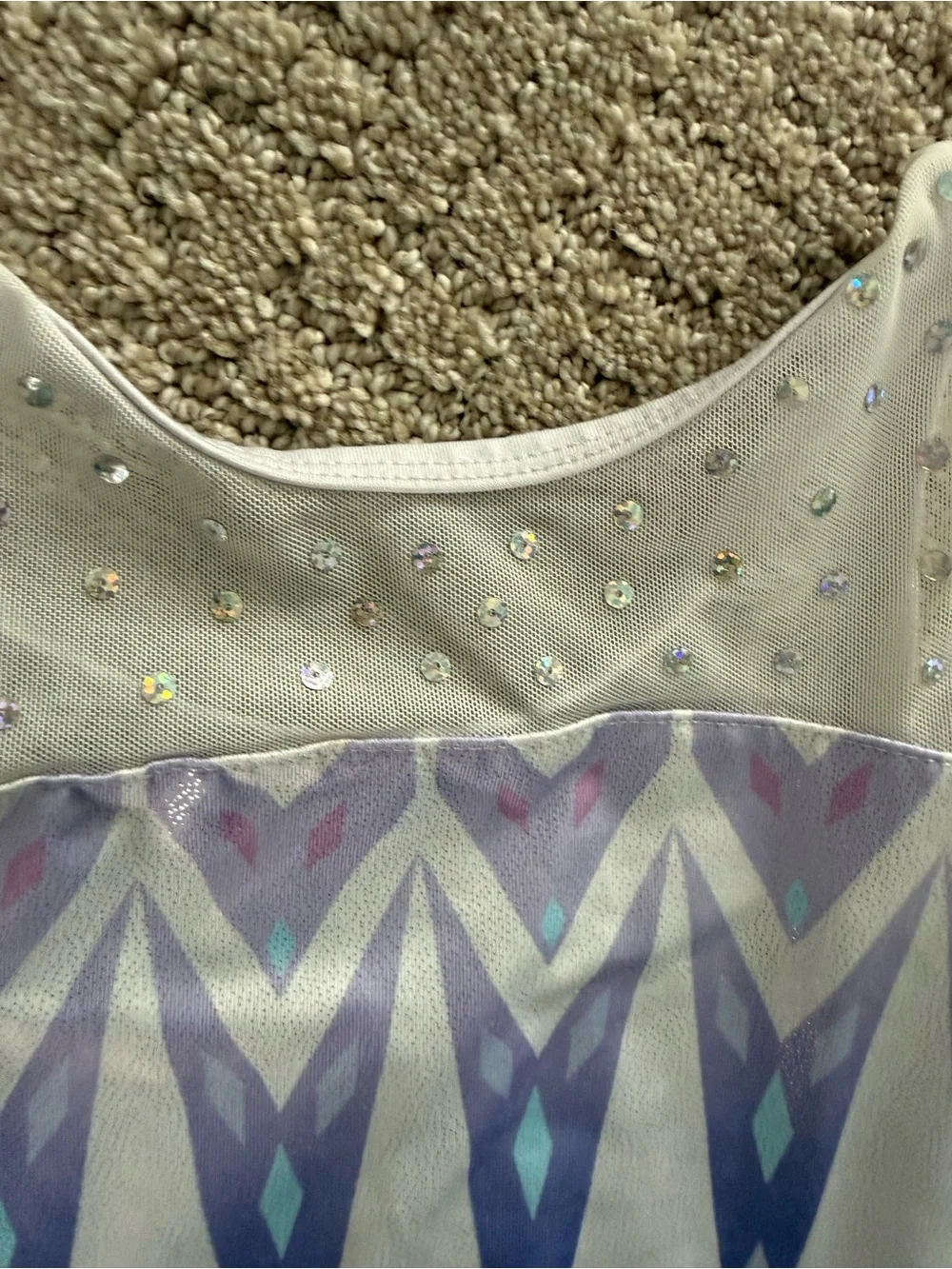 Frozen inspired Gymnastics Leotard size 3/4t